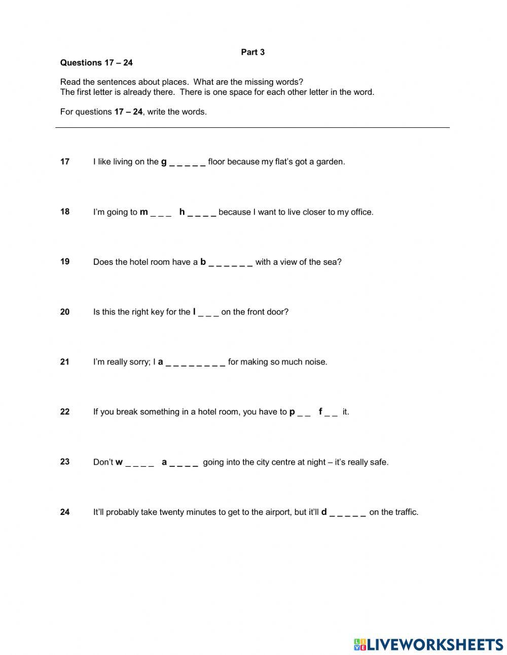 CAMBRIDGE ENGLISH EMPOWER B1+ PROGRESS TEST UNIT 7