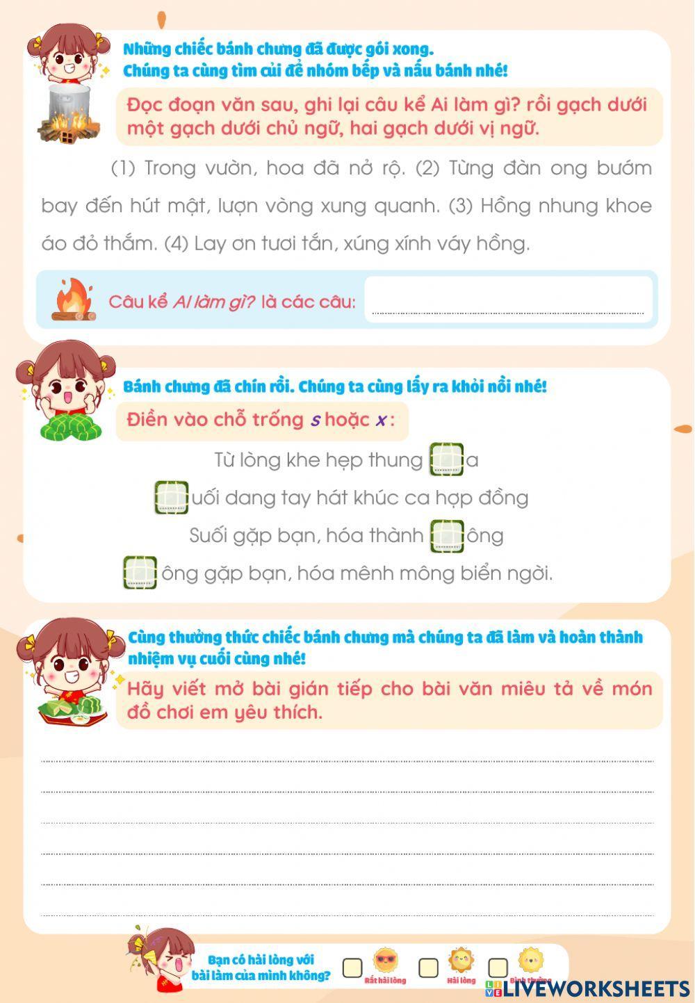 Phiếu ôn tập Tiếng Việt lớp 4 - tuần 19