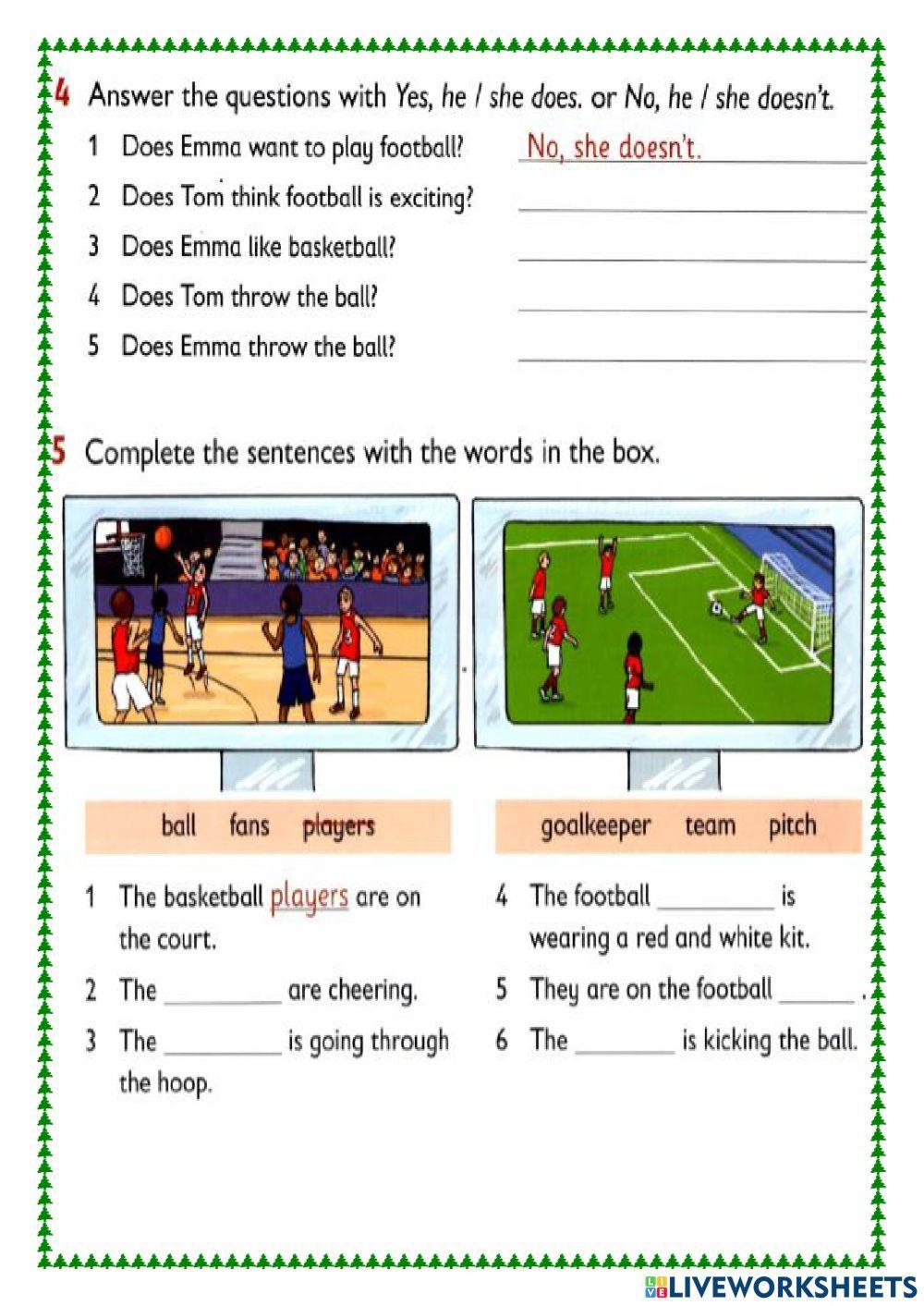 R&W 4 My favorite sport