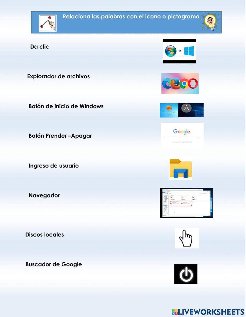 Pictogramas e Iconos de clase