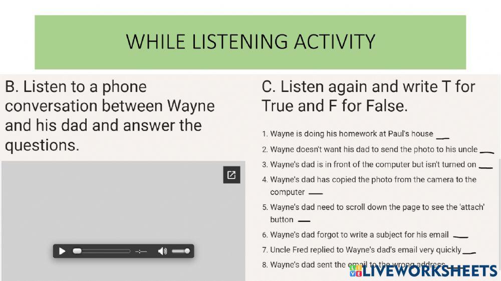 Full blast unit 1 listening