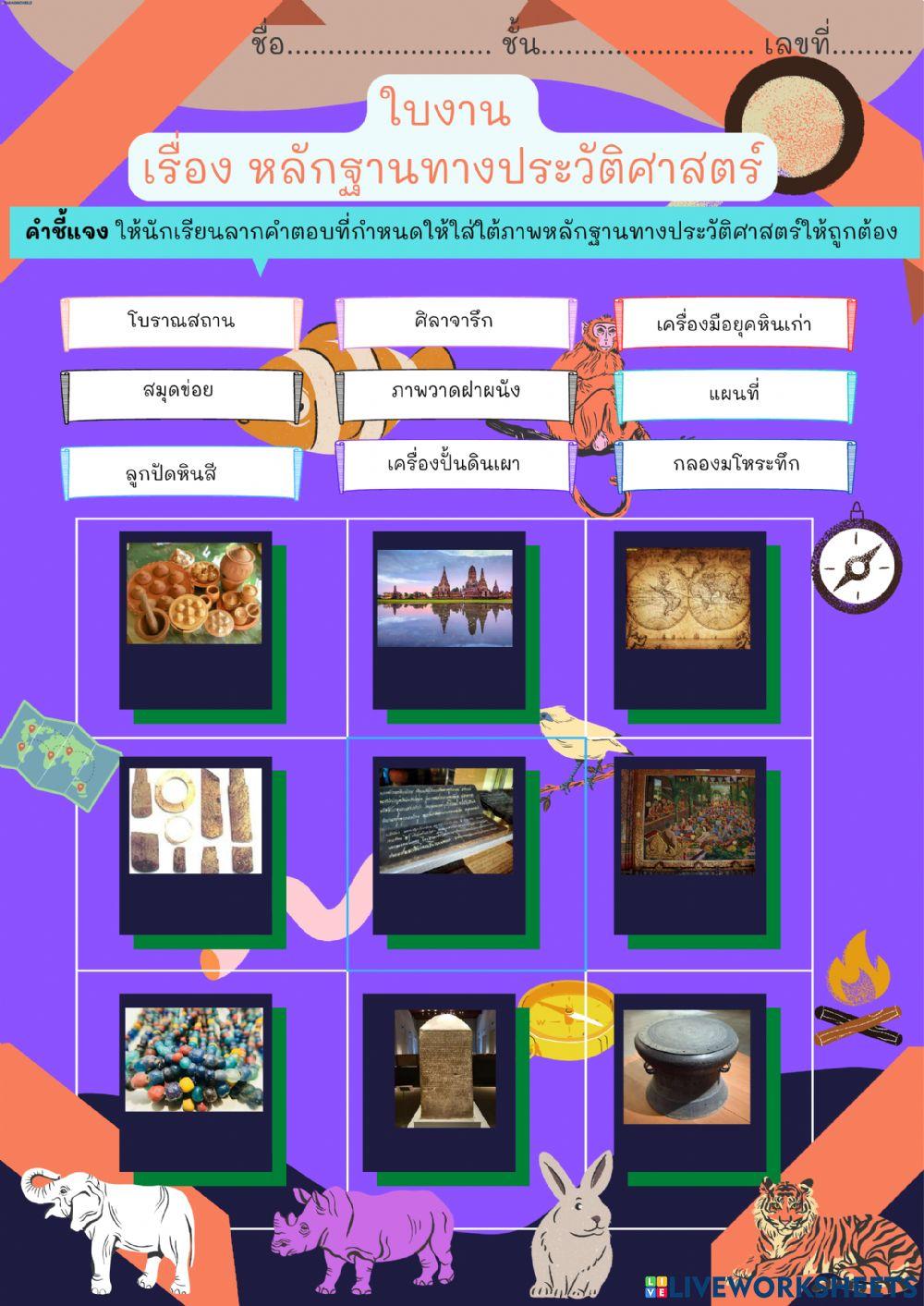 หลักฐานทางประวัติศาตร์