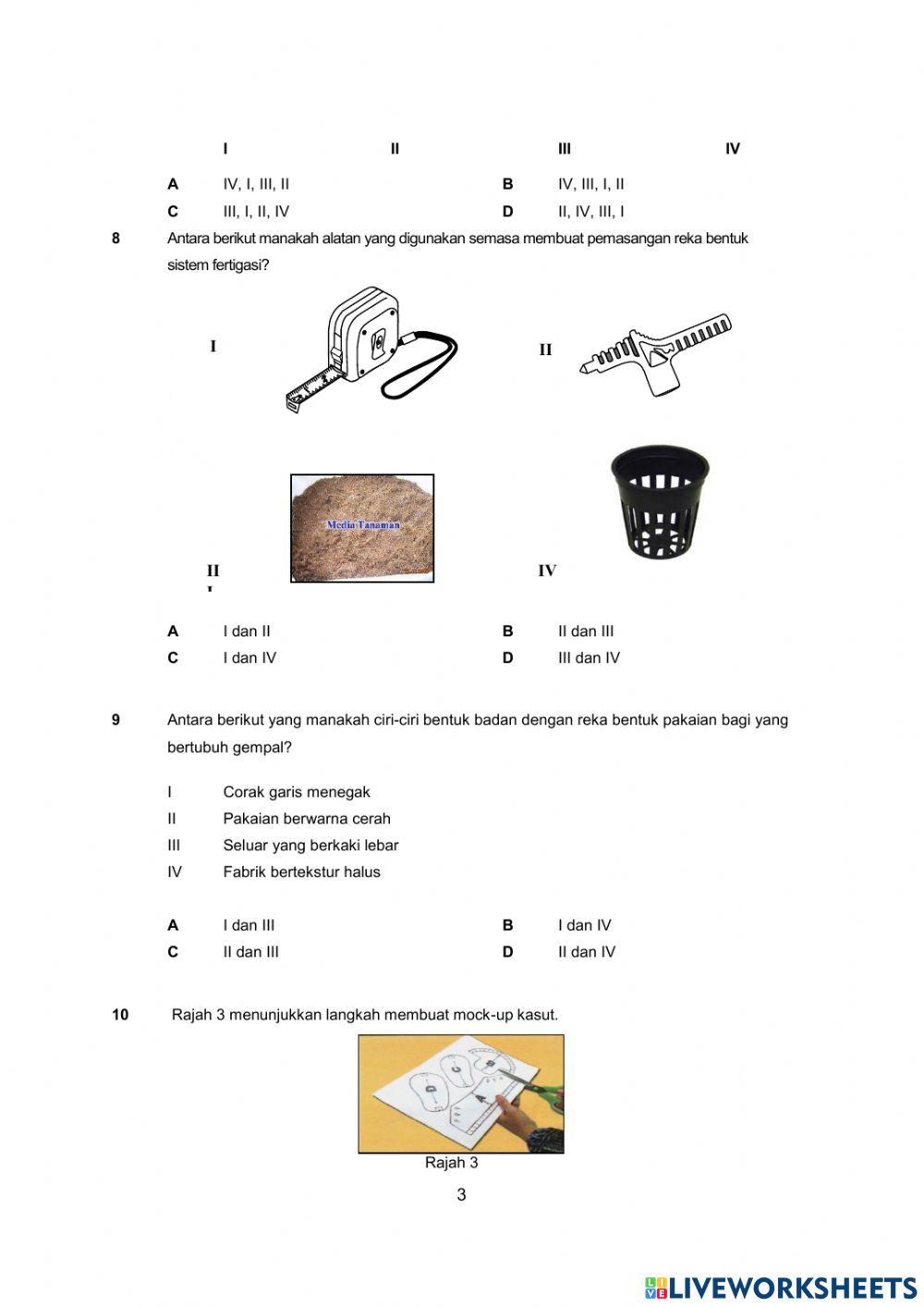 Ujian Pentaksiran RBT Tingkatan 2