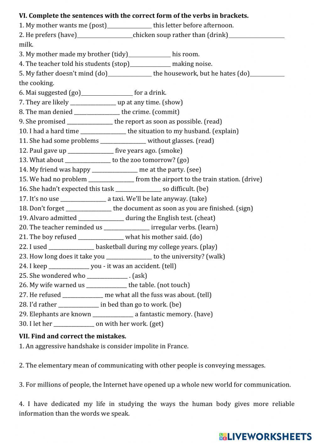 Grade 8 - Week 28 - Unit 10 - Grammar