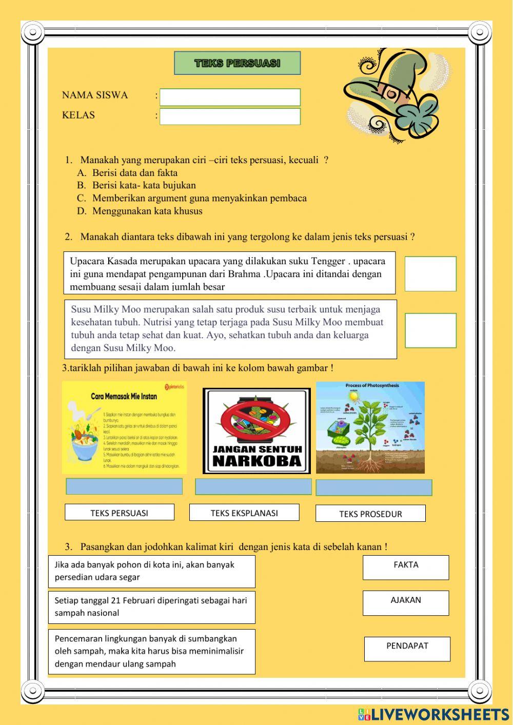 Teks persuasi kelas VIII