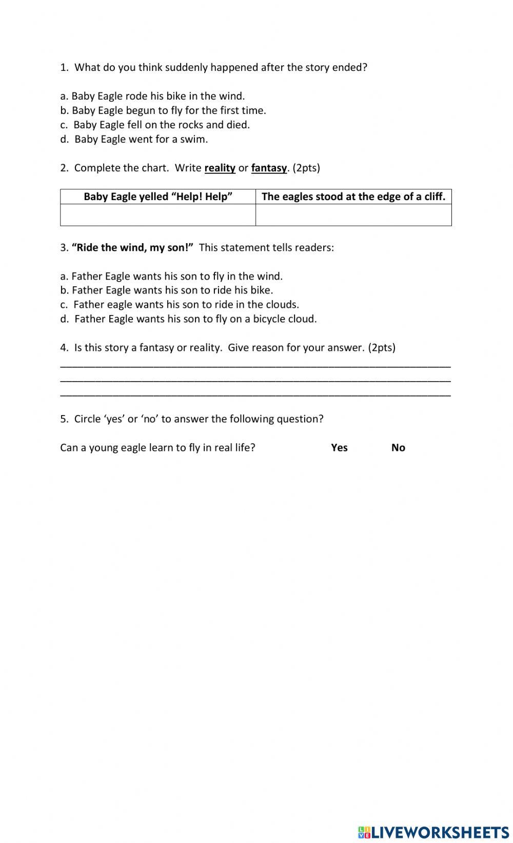 Fantasy and Reality Quiz 2