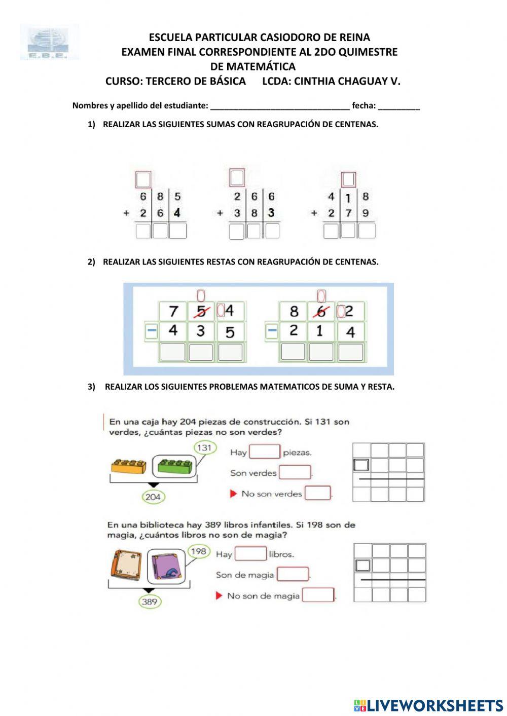 Evaluación dematemática