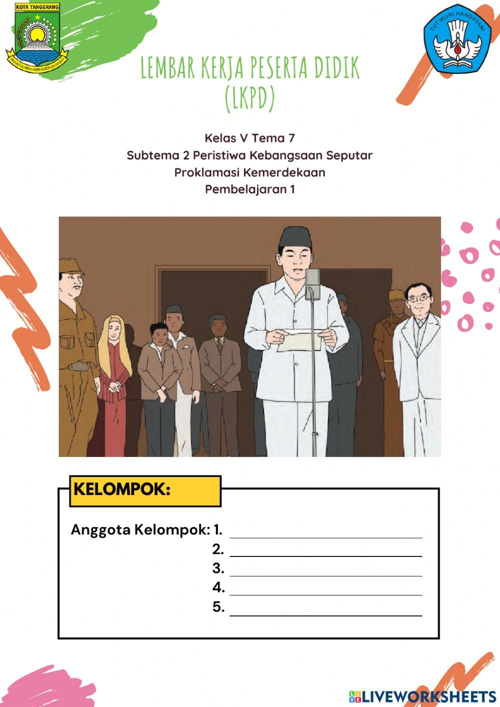 Kelas 5 Tema 7 Subtema 2 Pembelajaran 1