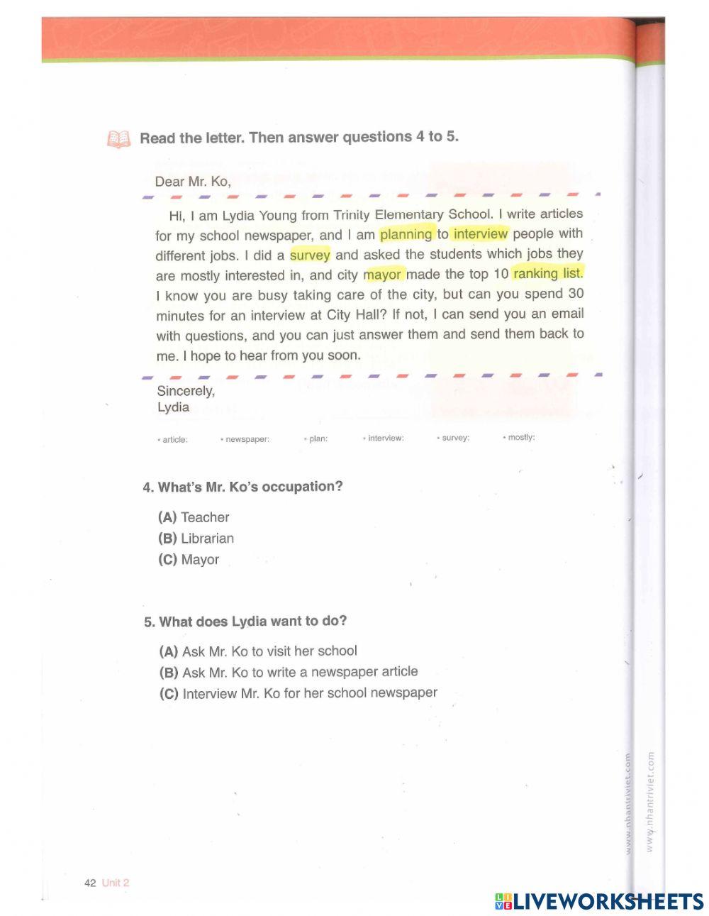 Toefl primary2.U2.Reading1,2