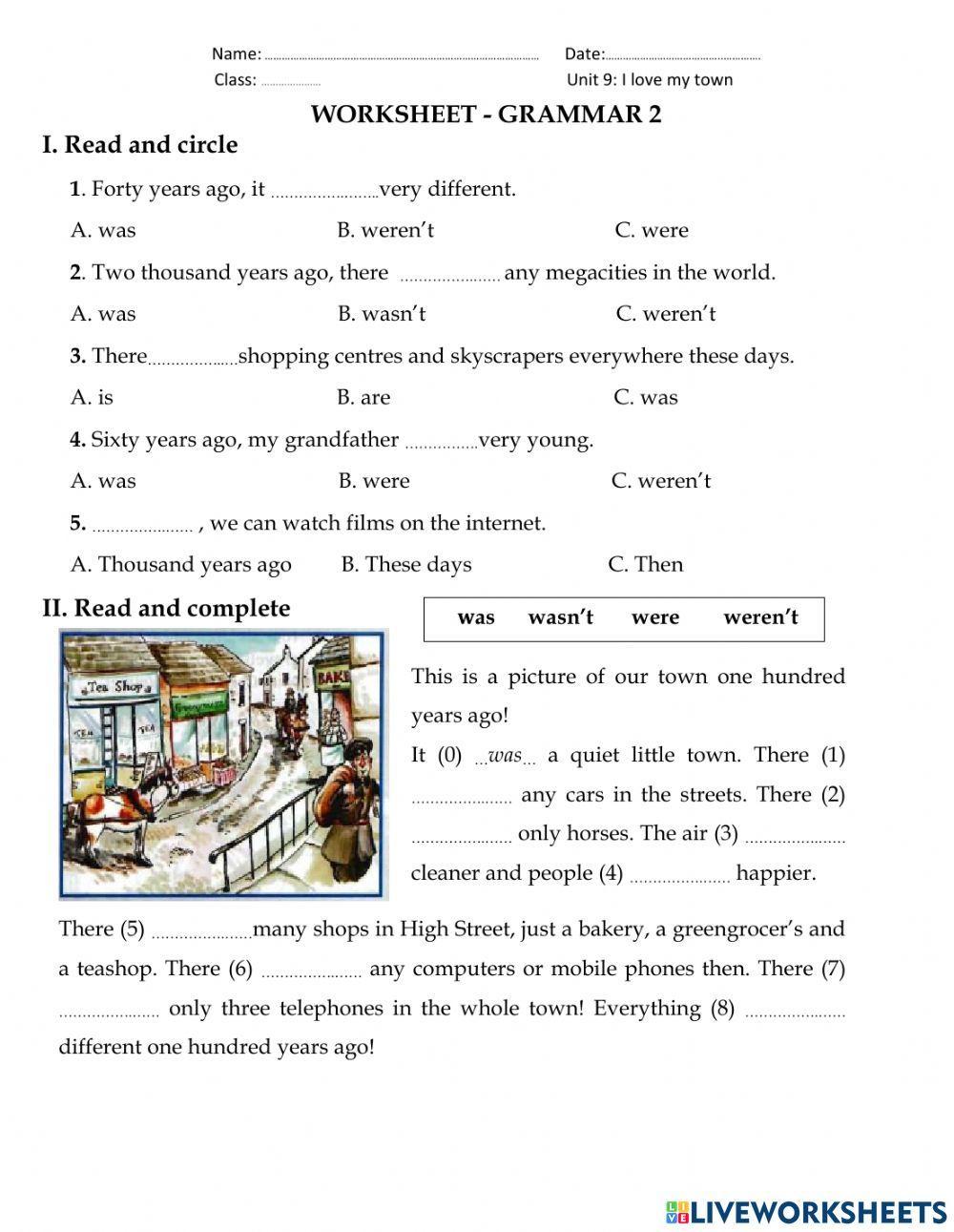 Look3-u9-ws grammar 2
