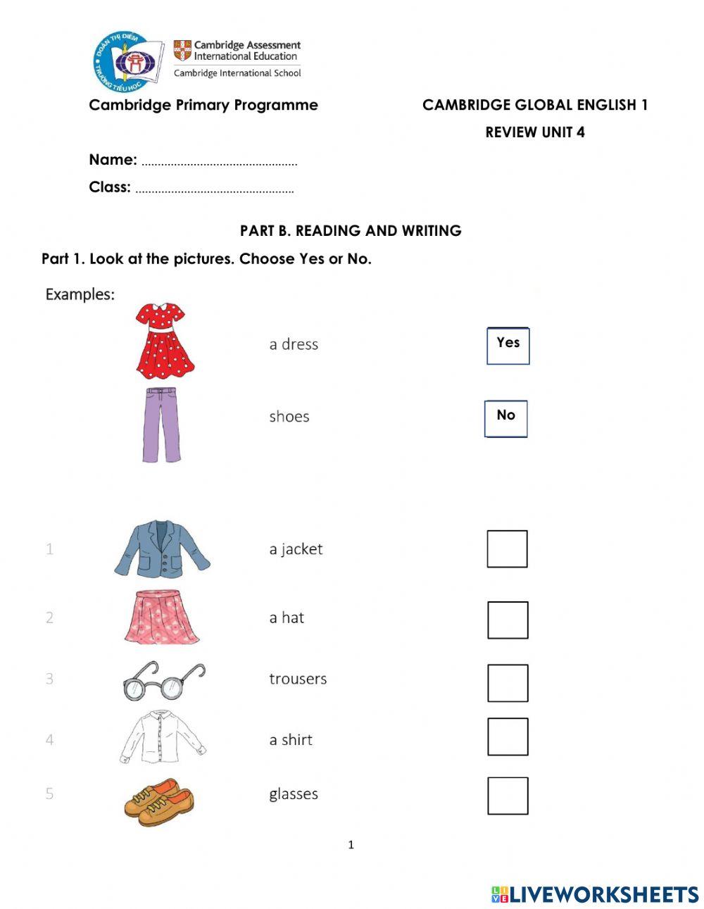 CGE1-Review U4-Practice RW