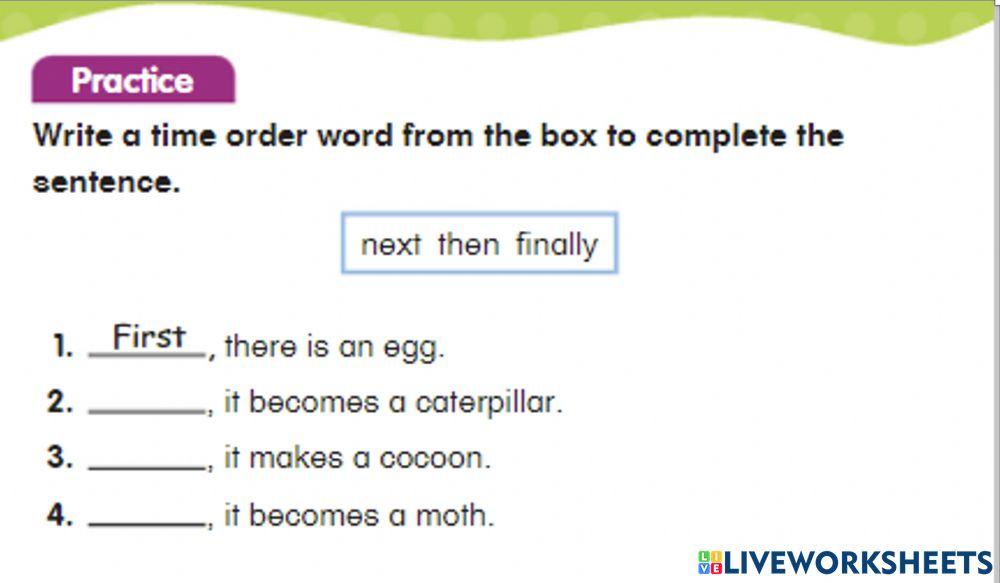All Time Order Words