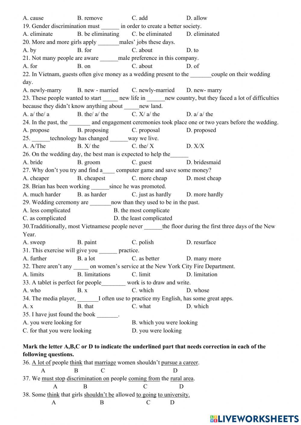 Sample test for the second - mid term test – grade 10 (n09)