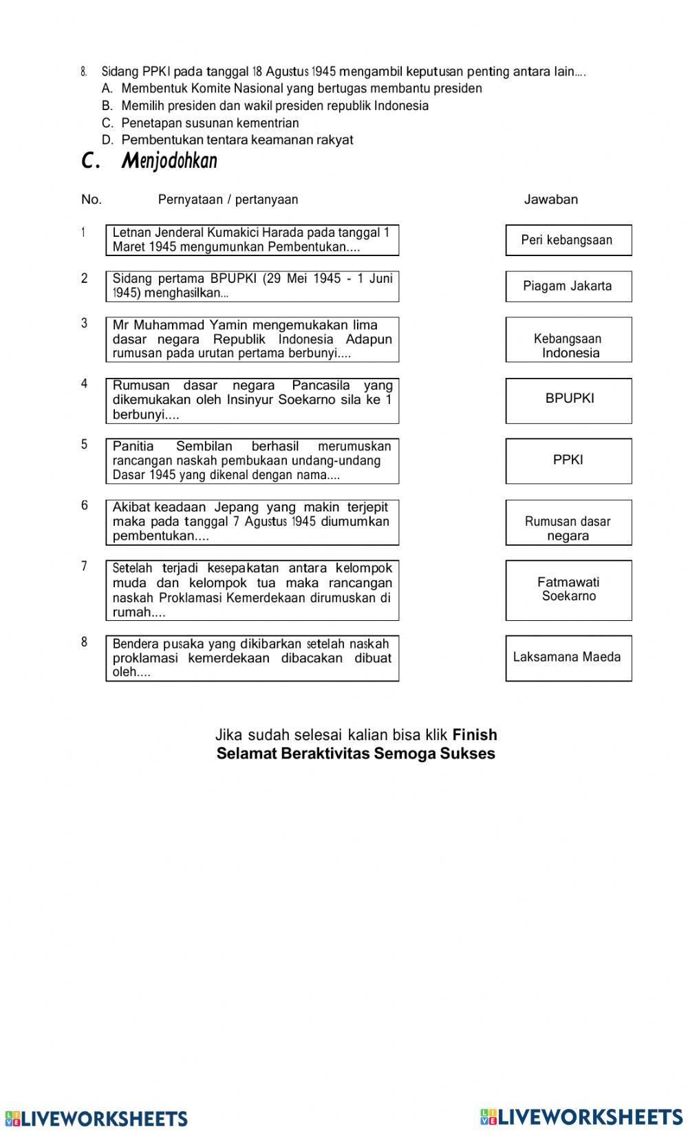 Masa awal kemerdekaan Indonesia
