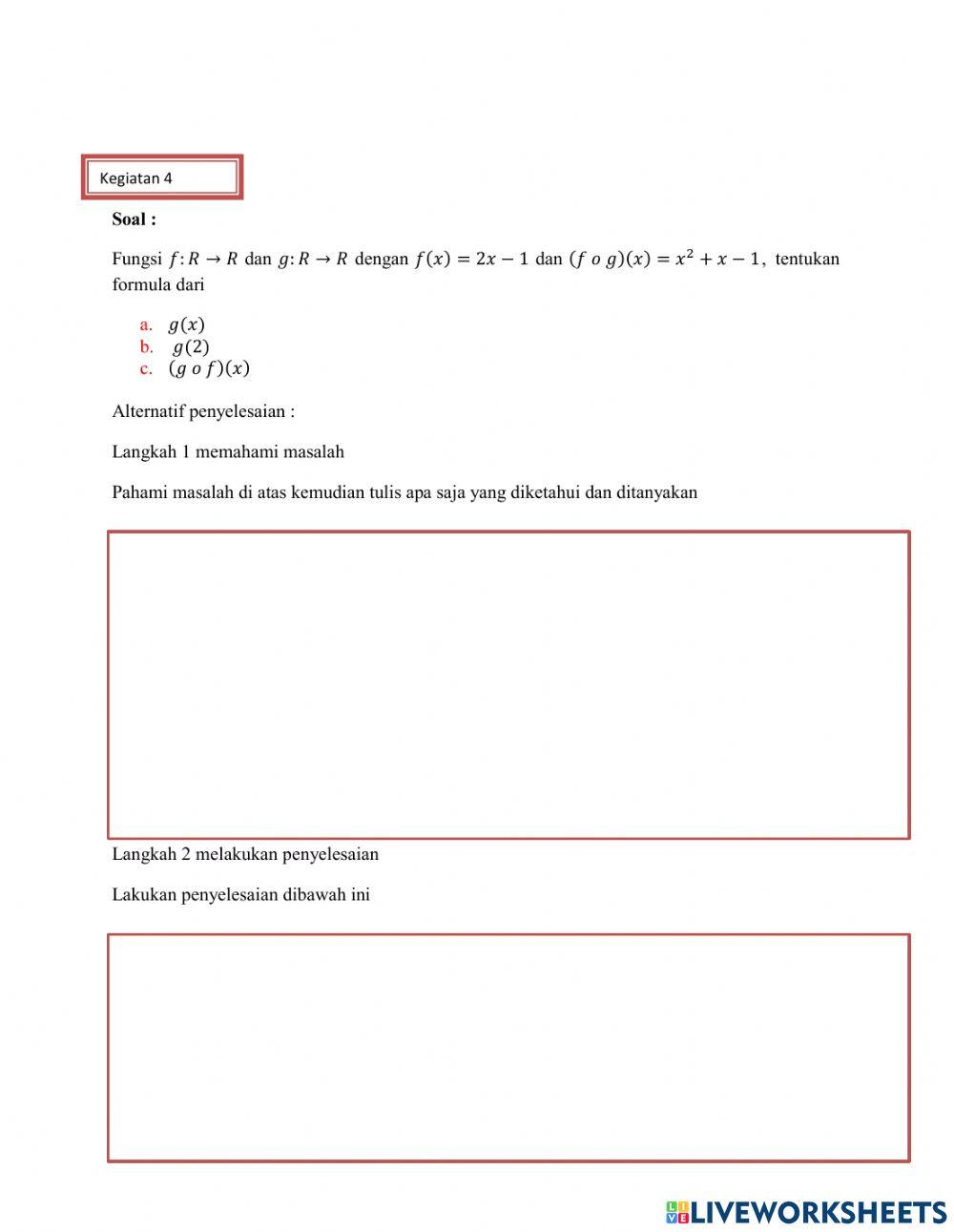 Drag drop komposisi fungsi