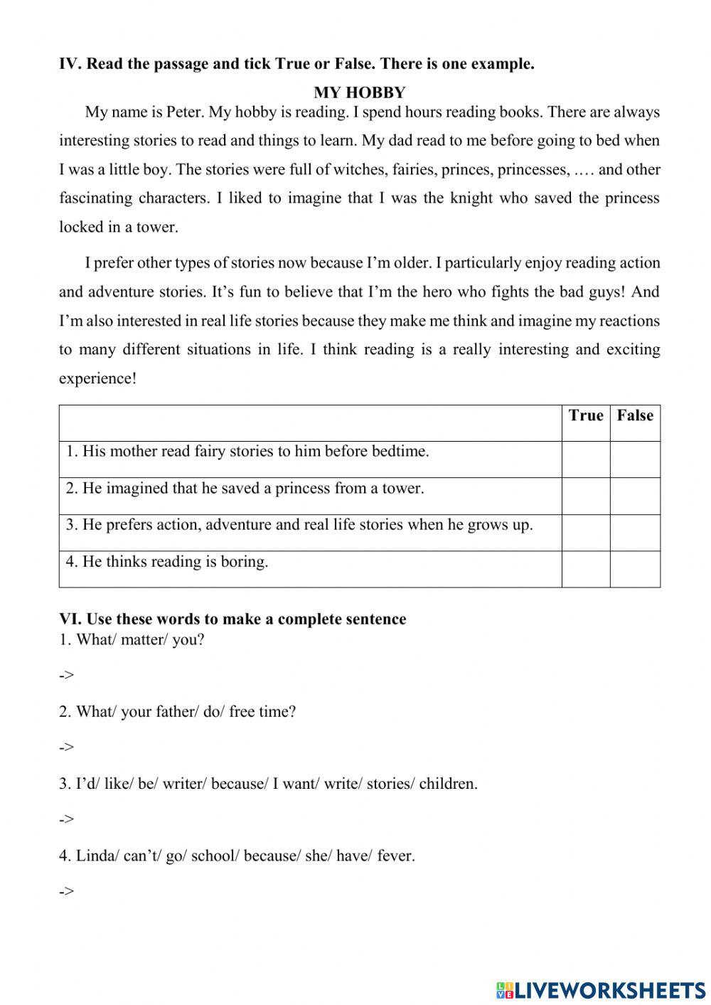 Grade 5 - Test 1 (mid II)