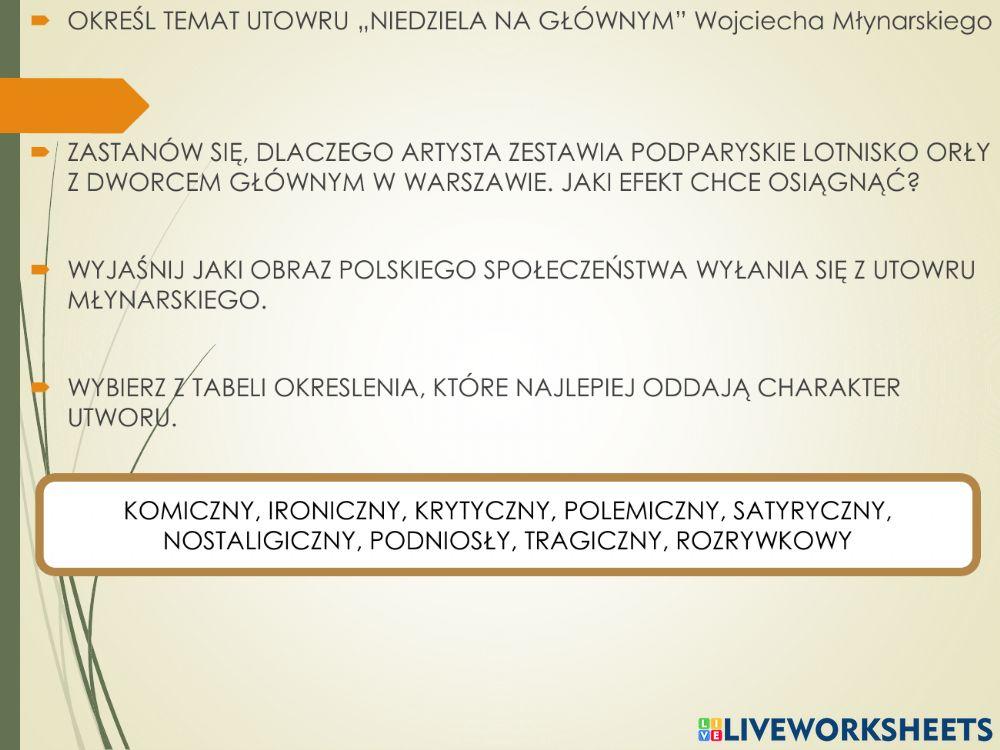 Agnieszka Osiecka -Kochankowie z ulicy kamiennej-, Wojciech Młynarski --Niedziela na głównym-