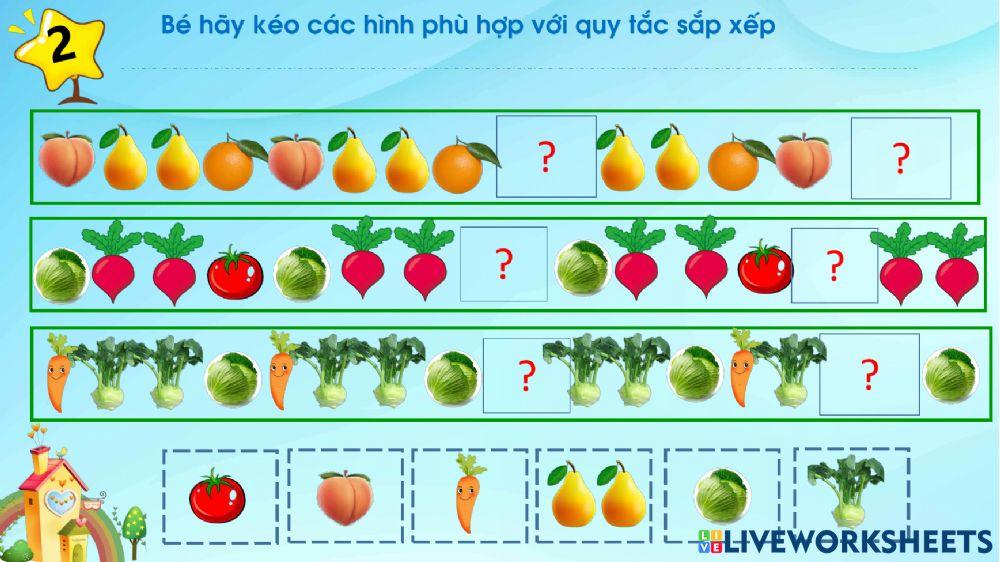 Sắp xếp theoquy tắc 1- 2- 1