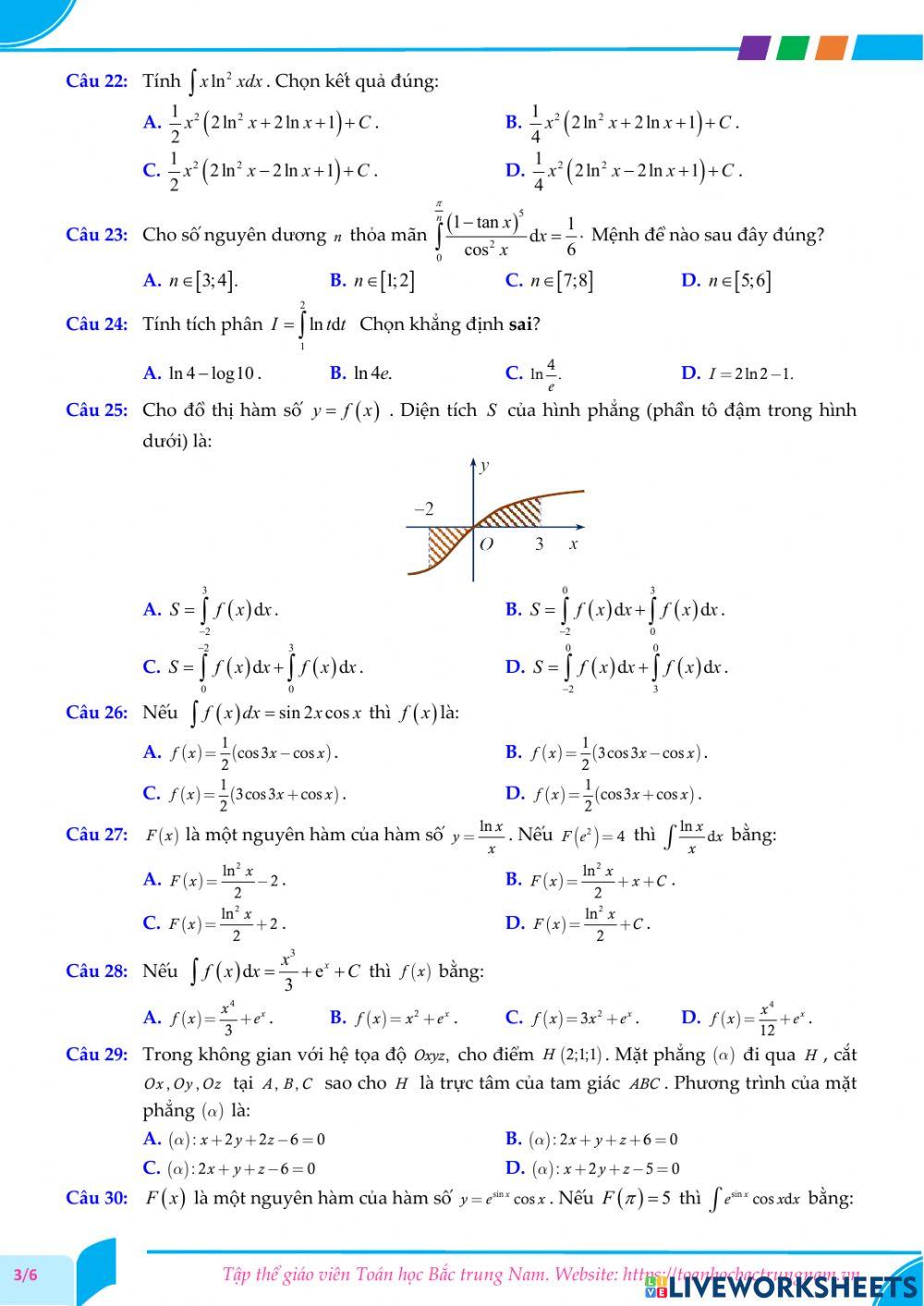 Toán 12-Kiểm tra GK2-THPT Hùng Vương, Bình Định-2021