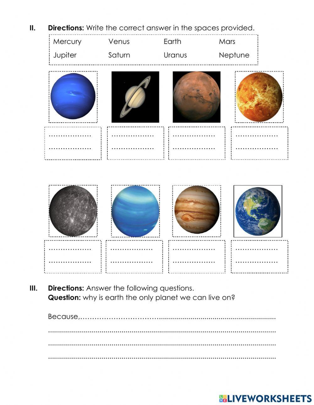 Planet of Solar System Planet of Solar System