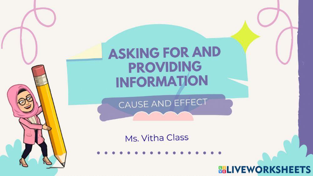 Cause and effect expression