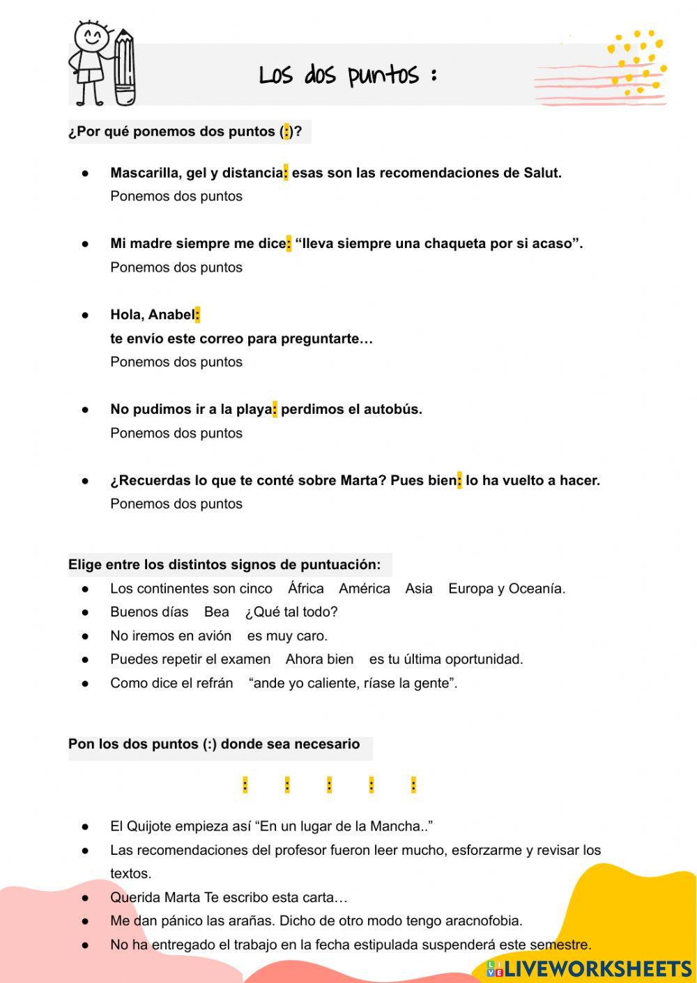 los dos puntos
