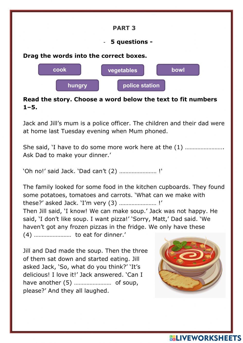 Reading and Writing Movers 3