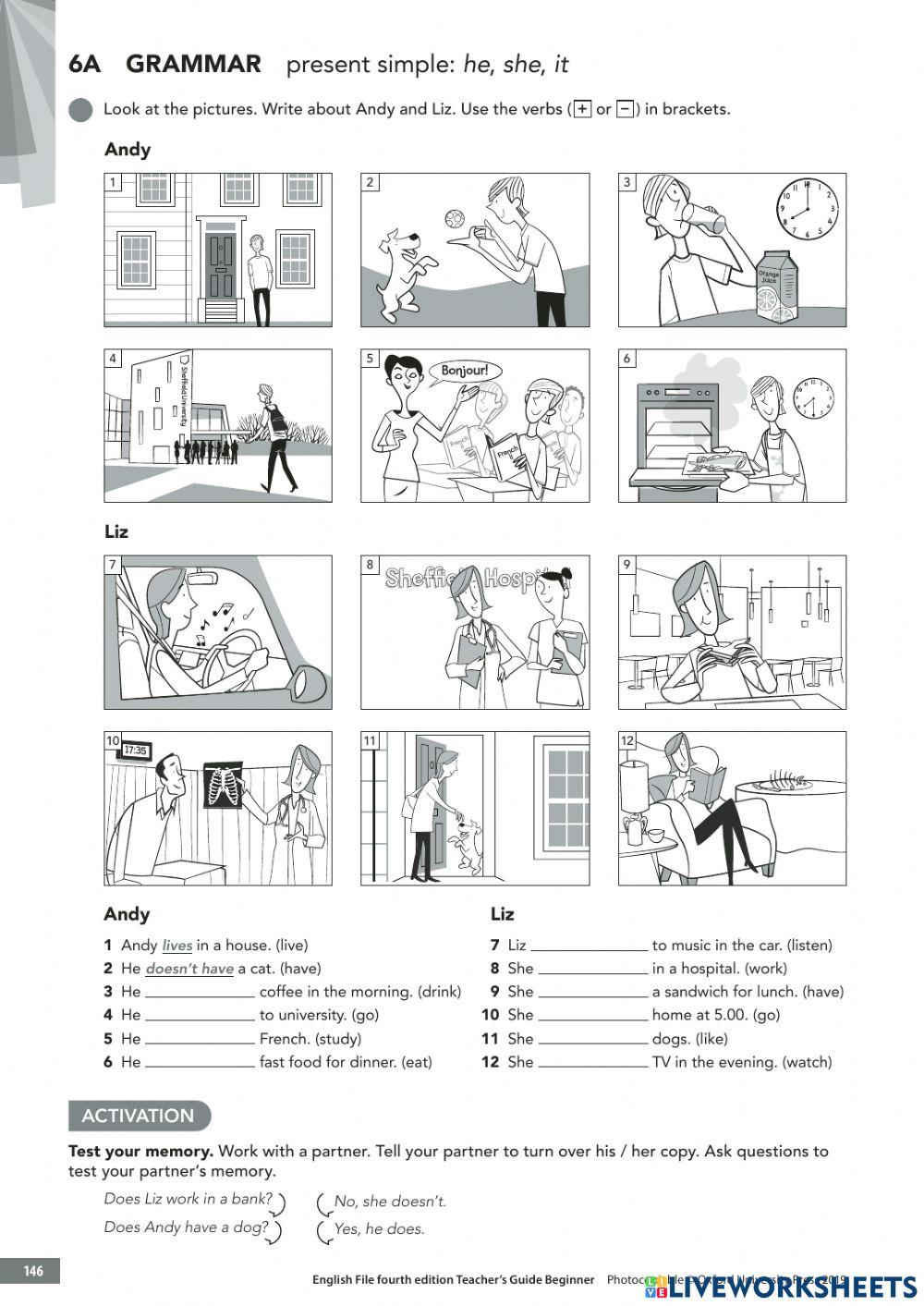English file be free interactive worksheets 6838225