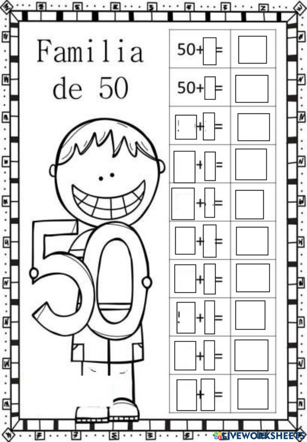 Descomponer la familia del 50