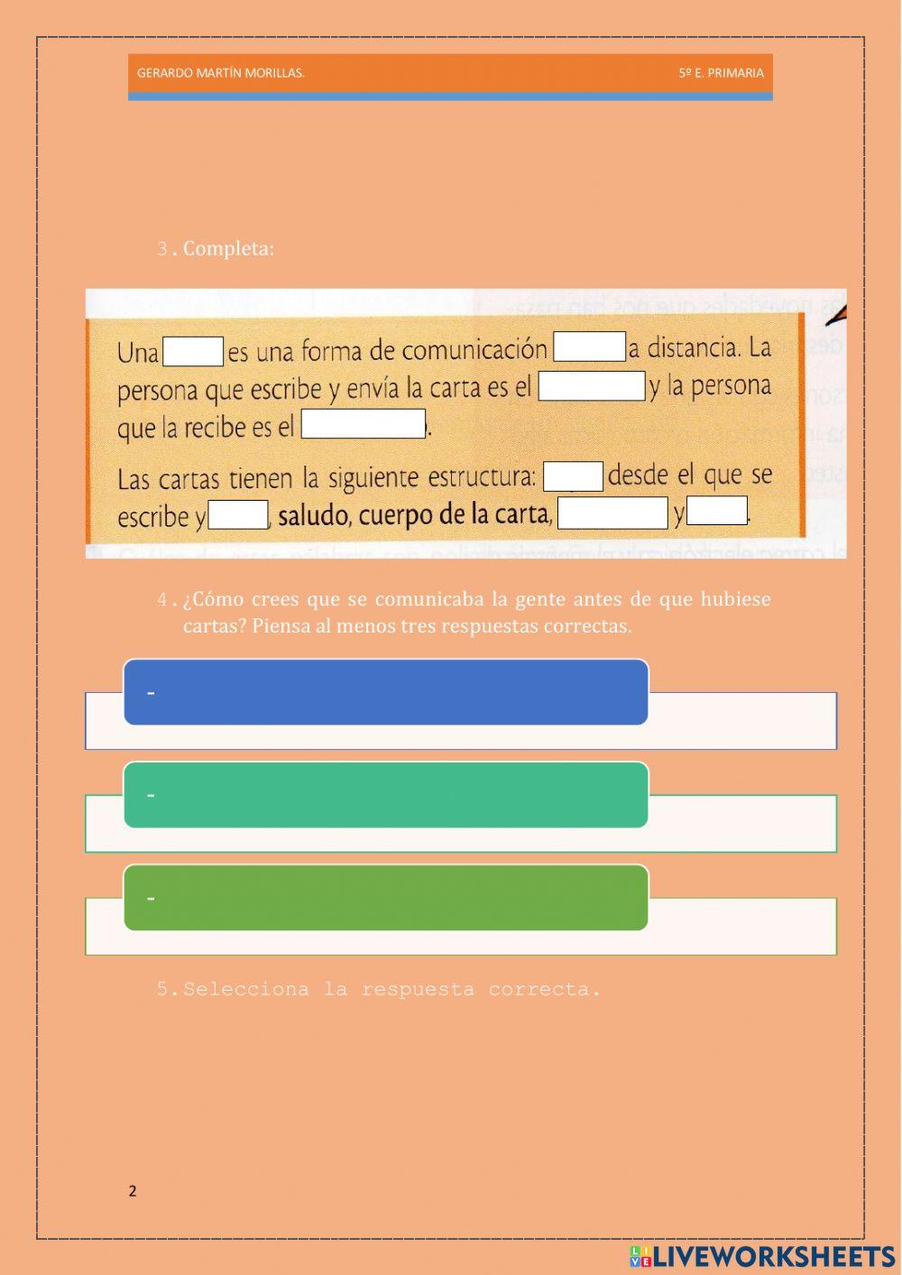 Escritura. Tarea 16.