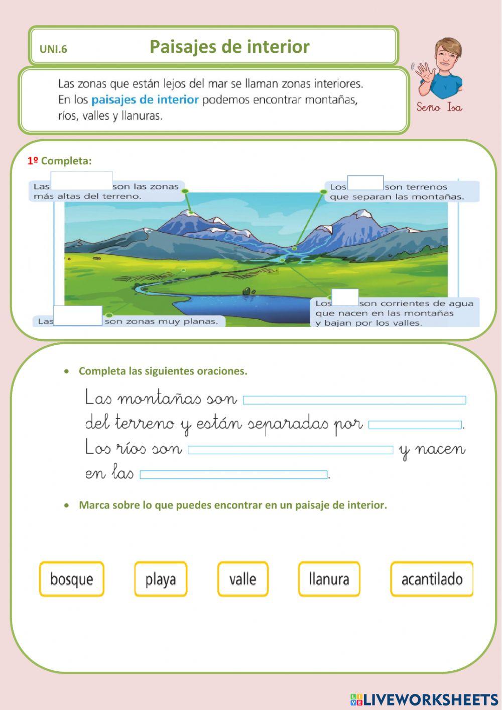 Paisajes de interior