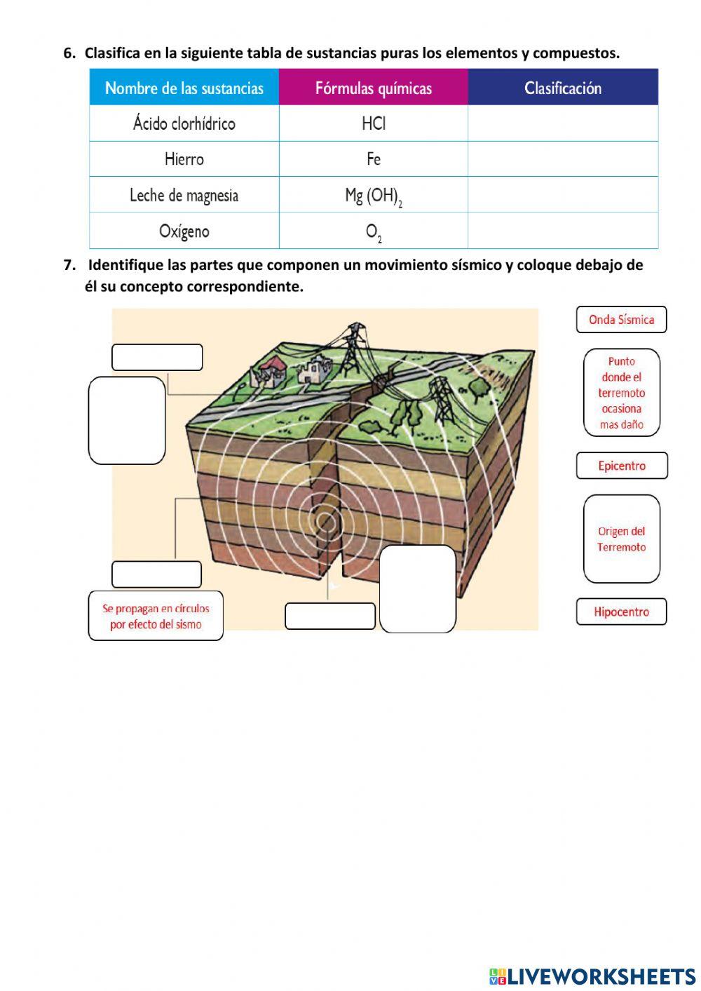 Evaluación 6to CCNN 2do Quim
