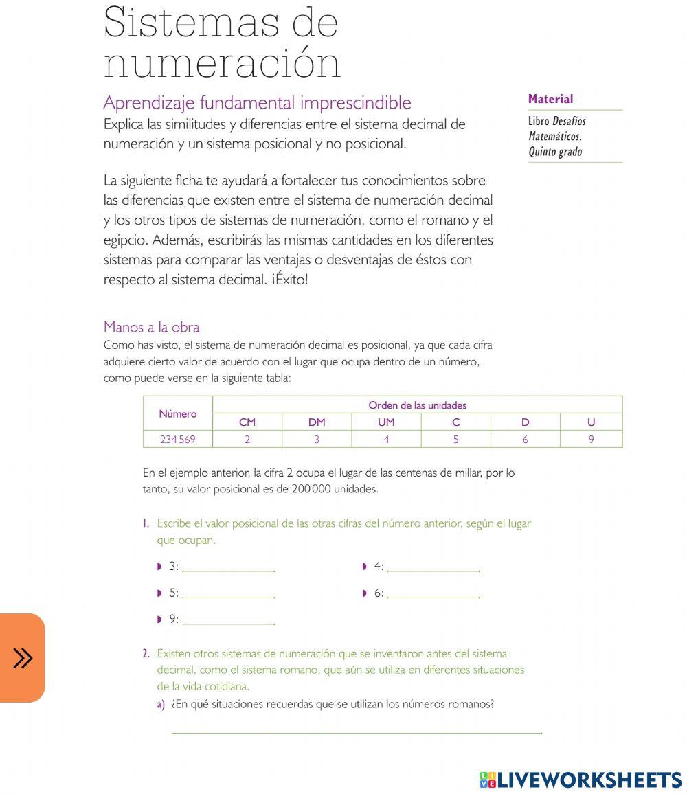 Sistemas de numeracion