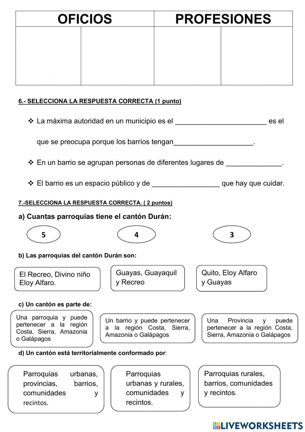 Evaluación  de Estudios Sociales