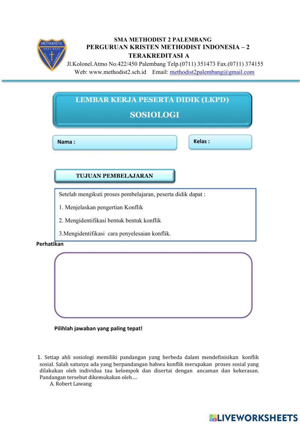 Konflik dan kekerasan