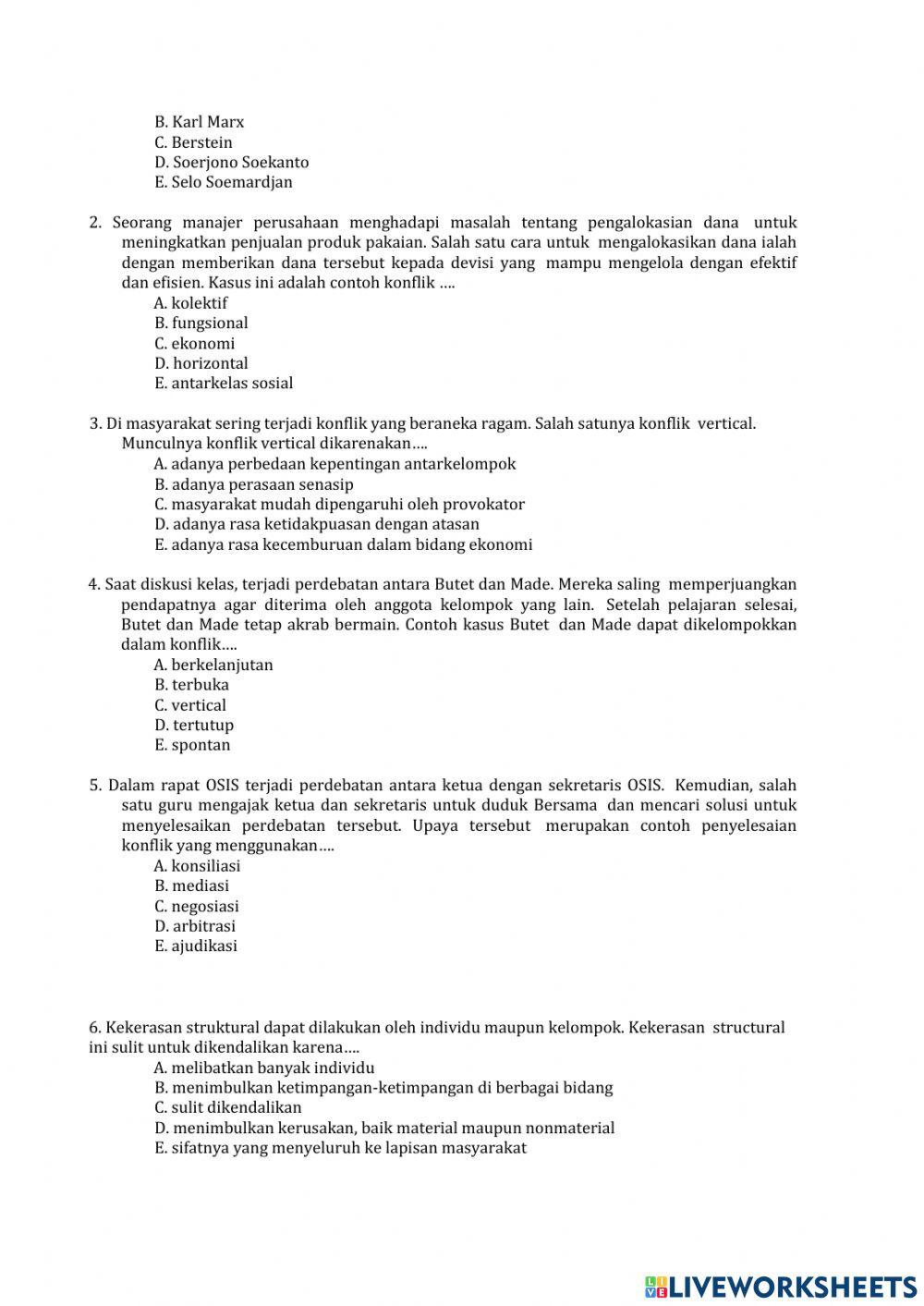 Konflik dan kekerasan