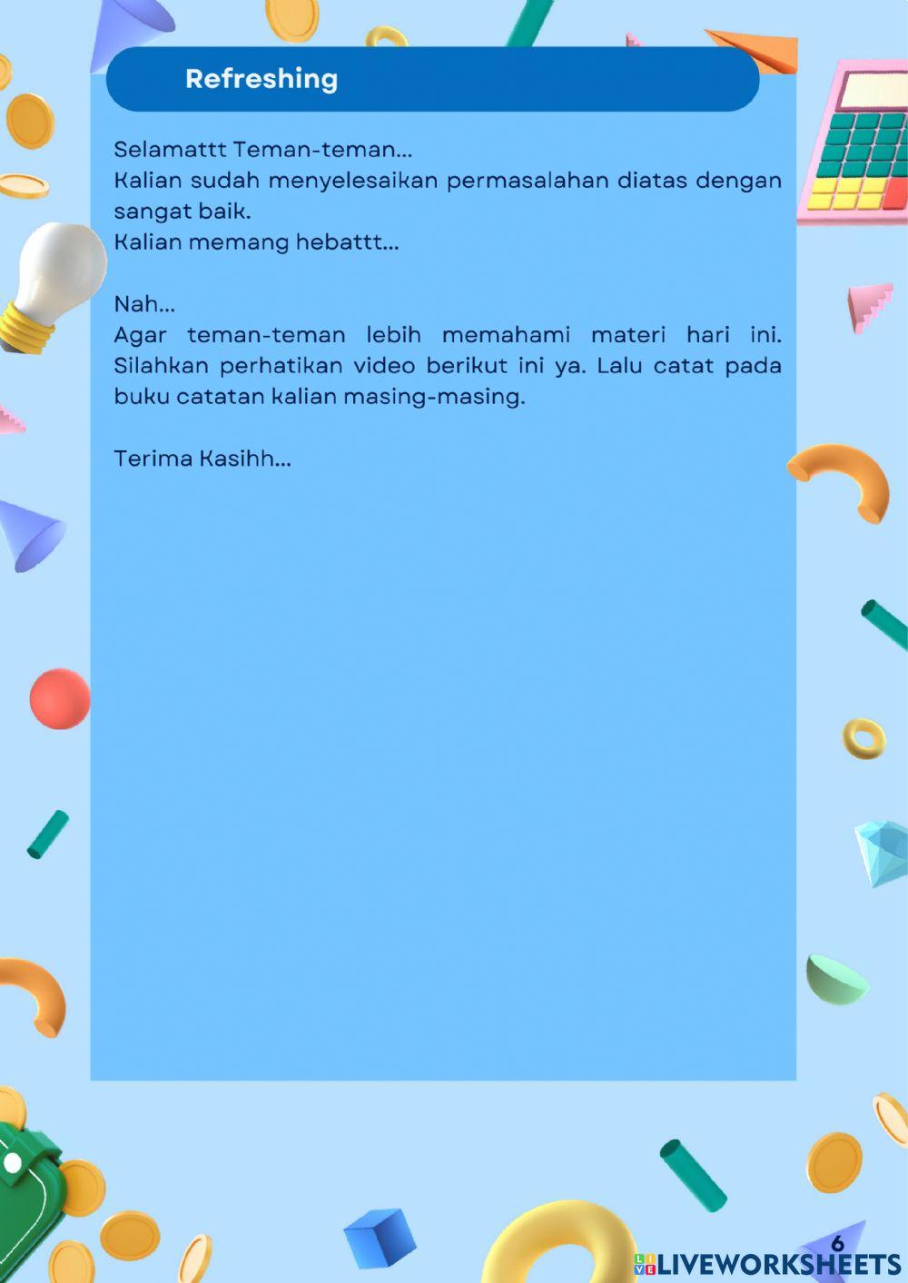 Luas Permukaan Balok dan kubus