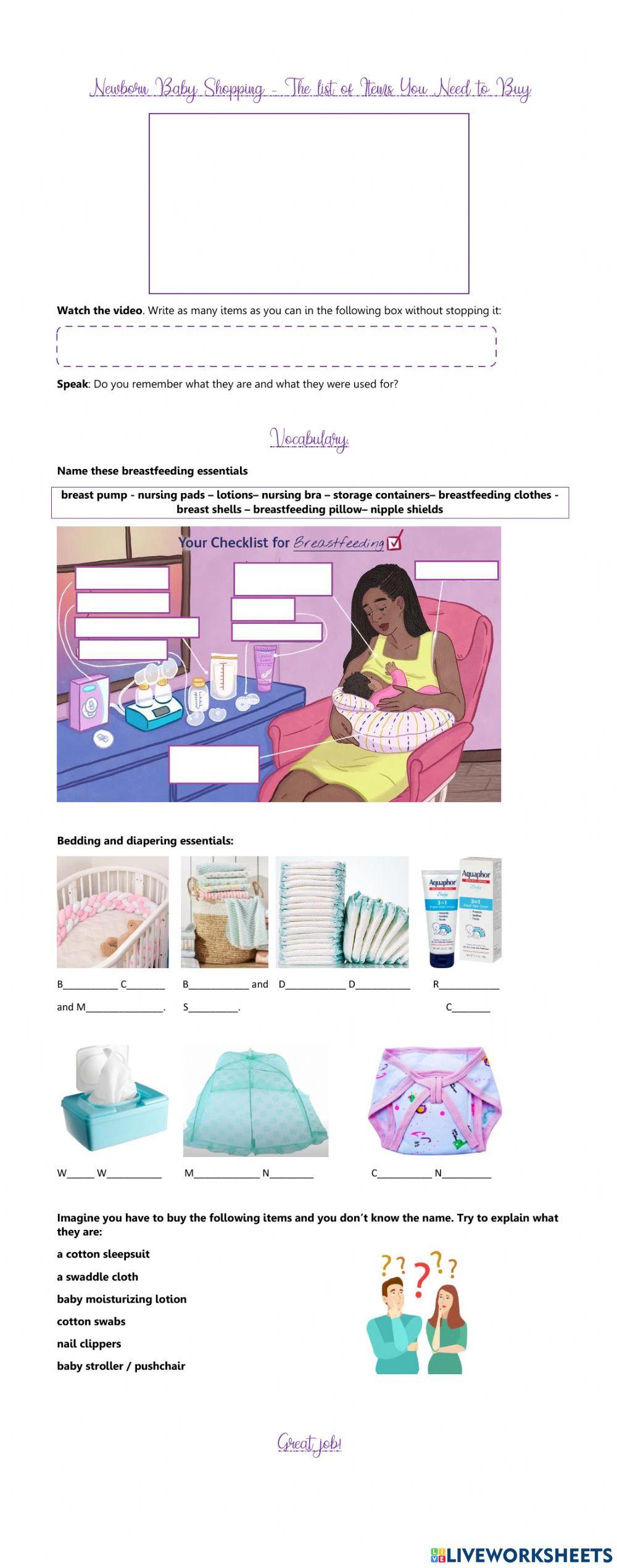 Newborn Baby Shopping