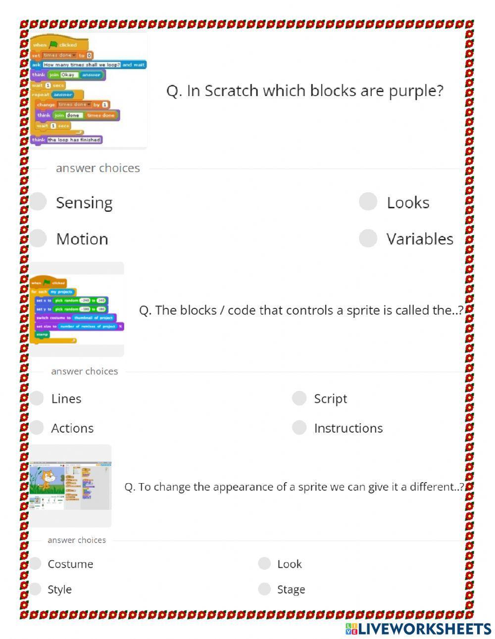 Scratch Program… | Free Interactive Worksheets | 1891520