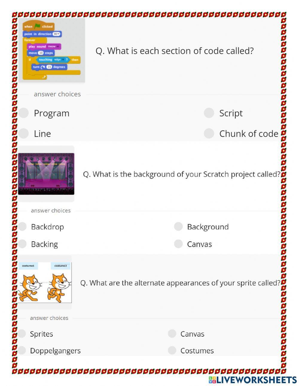 Scratch Program… | Free Interactive Worksheets | 1891520