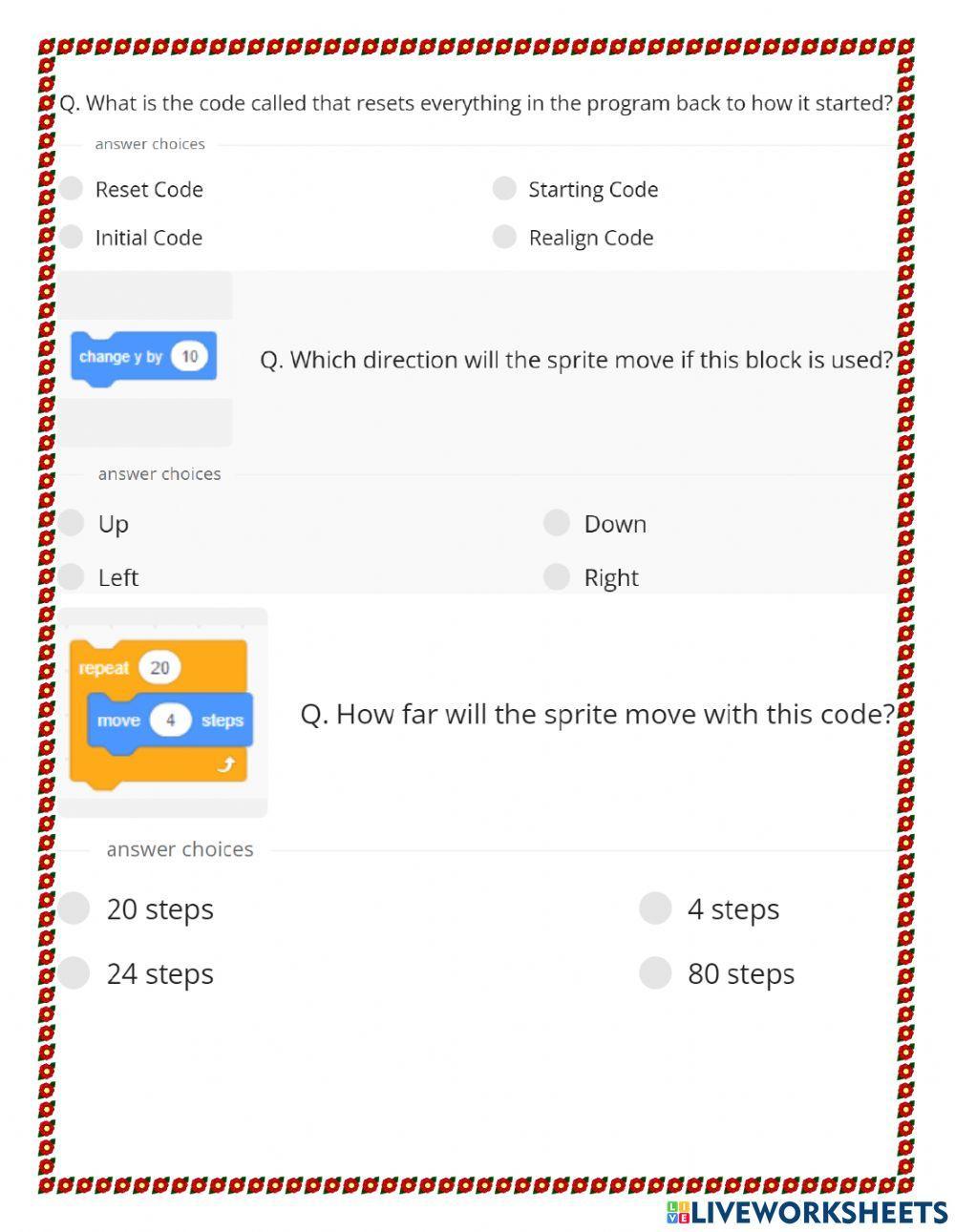 Scratch Program… | Free Interactive Worksheets | 1891520