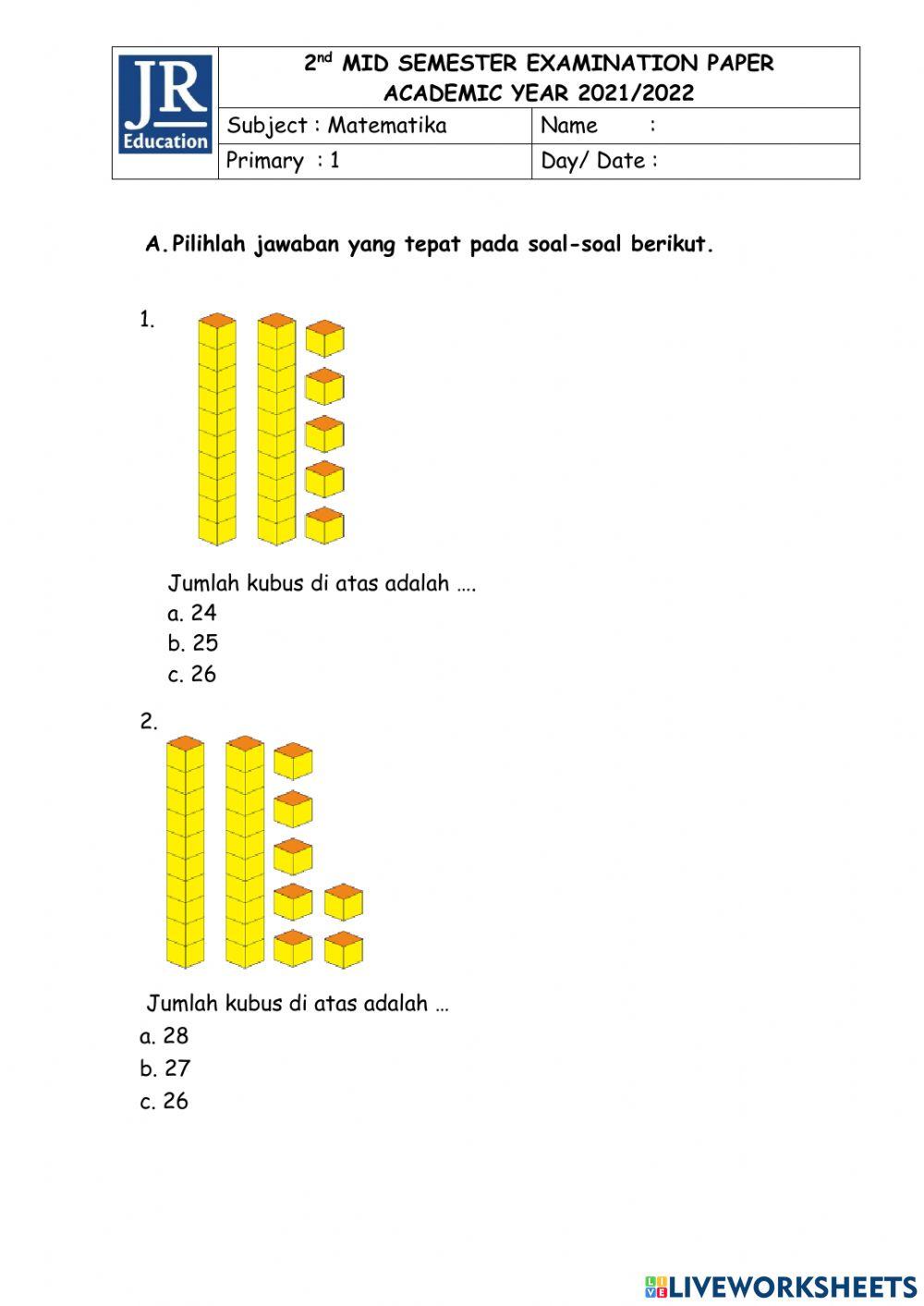 Matematika Jimmy Huang 2nd mid