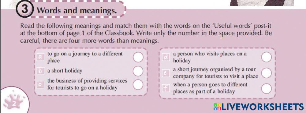 Activity 3, SB p.2 and CB p.1