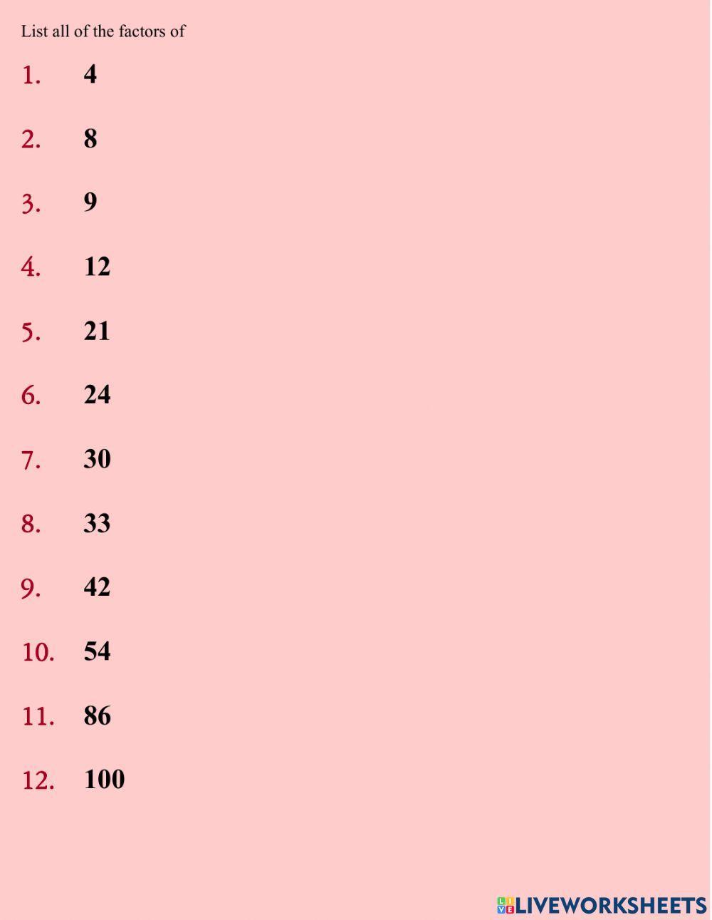 listing-factors-worksheet-live-worksheets