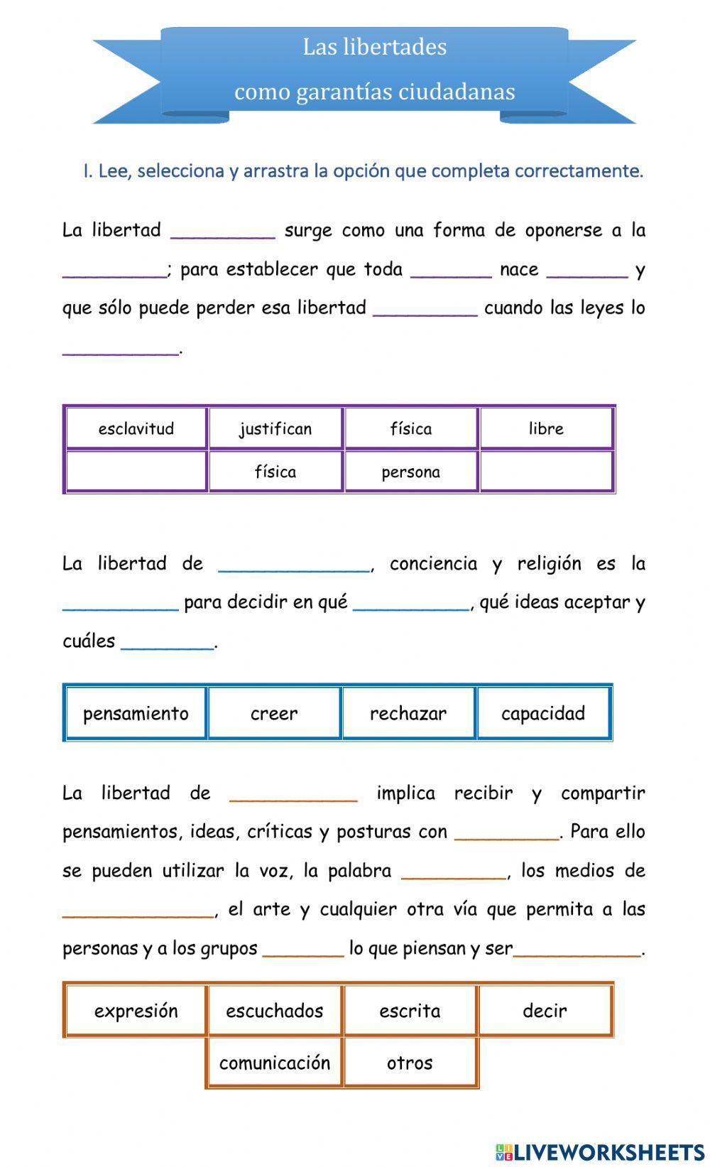Las libertades como garantías ciudadanas