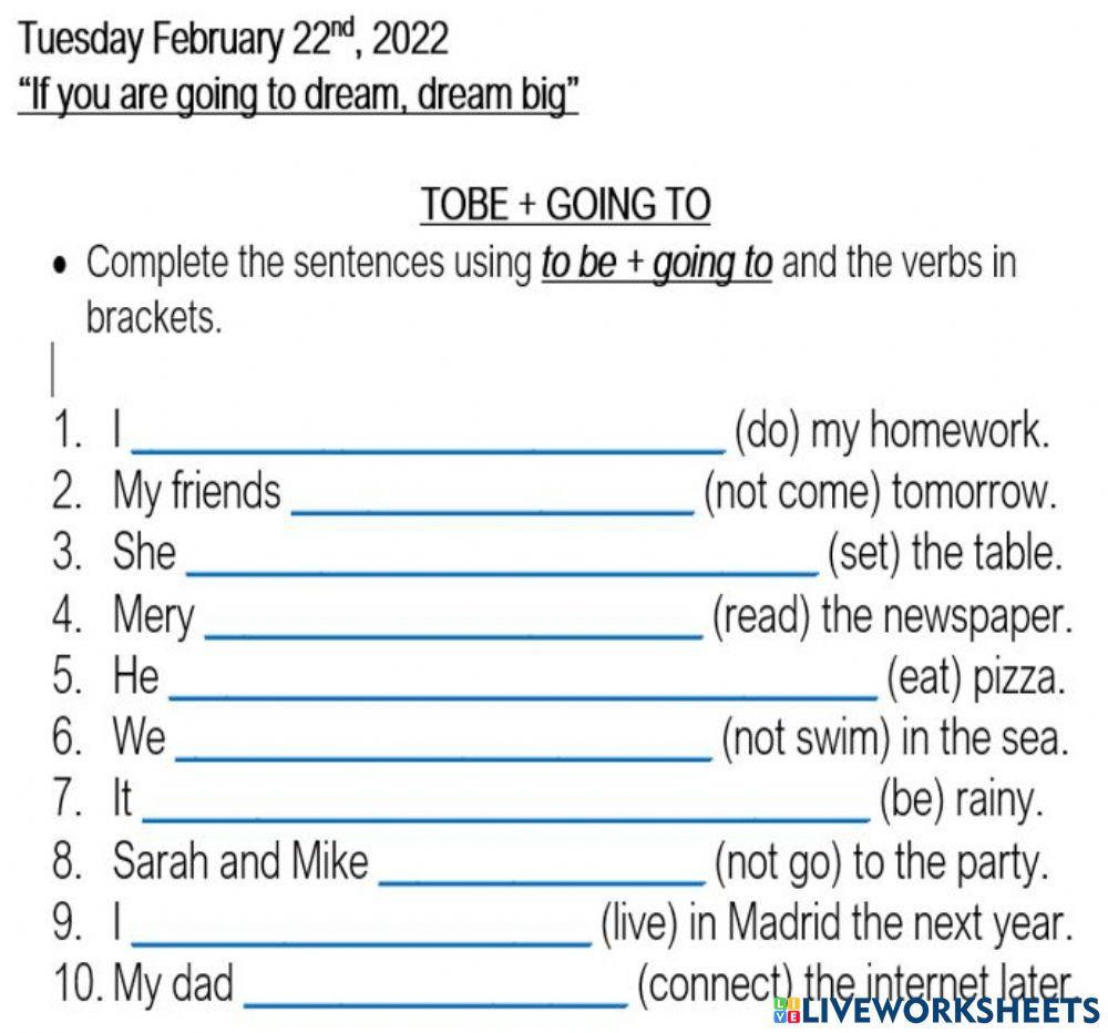 CW FEB 22nd GOING TO