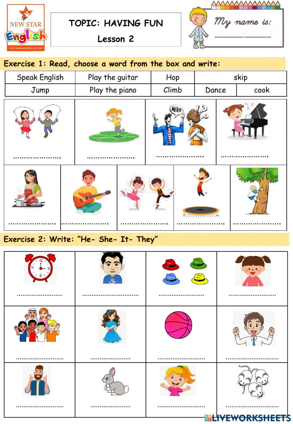 Po3 - Having fun- Lesson 2