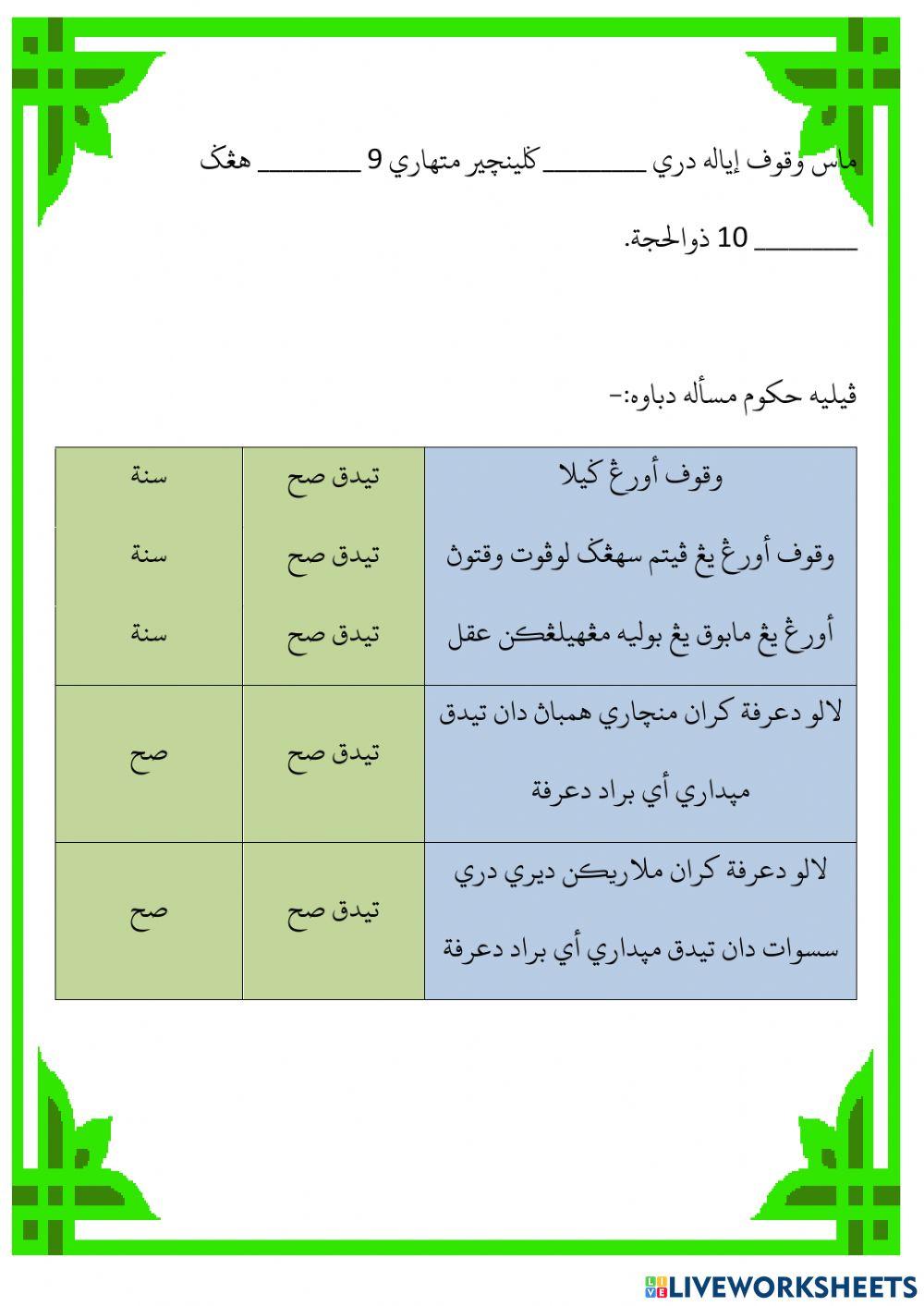 Niat Haji & Wukuf di Arafah