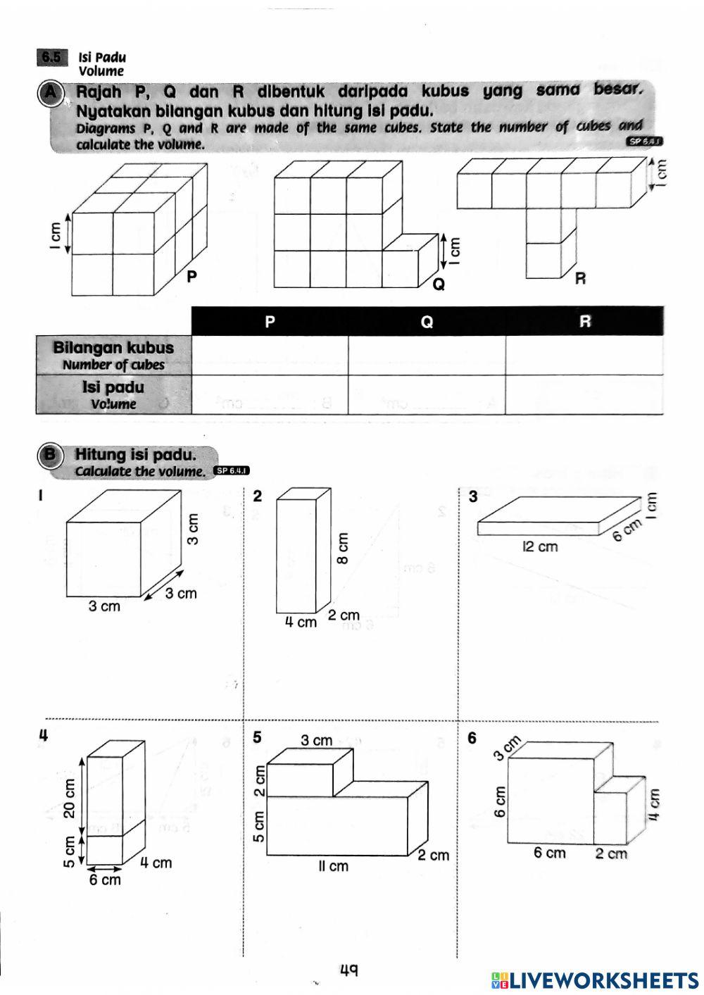 Matematik Tahun  4 Bab 6 : Ruang