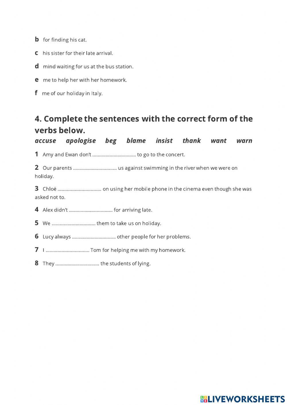 B2 Vocabulary Practise
